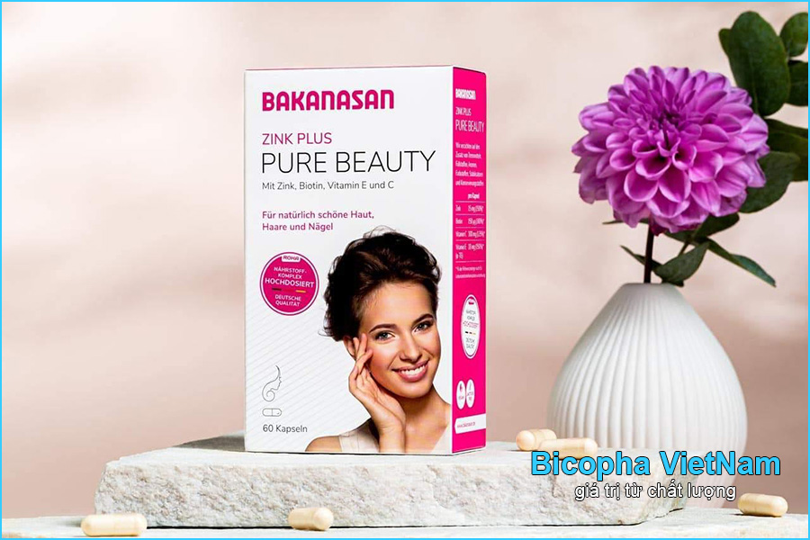 Viên uống làm đẹp da Zink Plus Pure Beauty Bakanasan