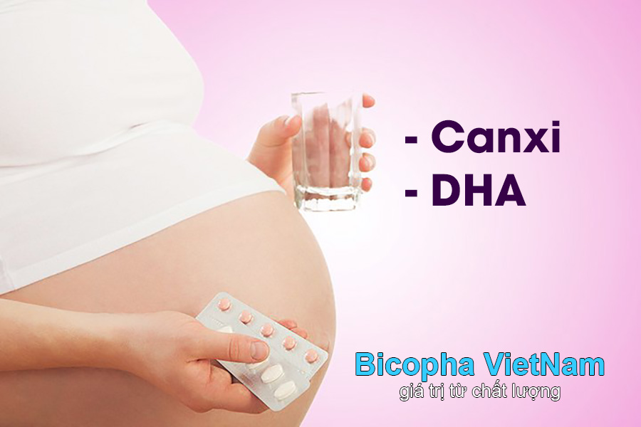 canxi và DHA cho bà bầu