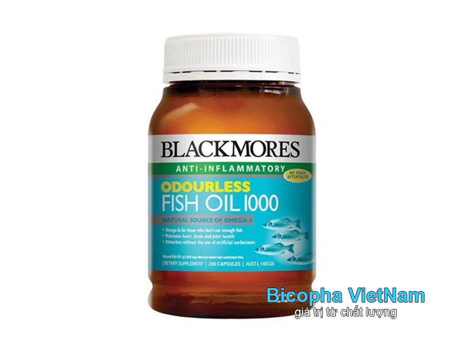 Dầu cá omega 3 Blackmores Odourless Fish Oil 1000