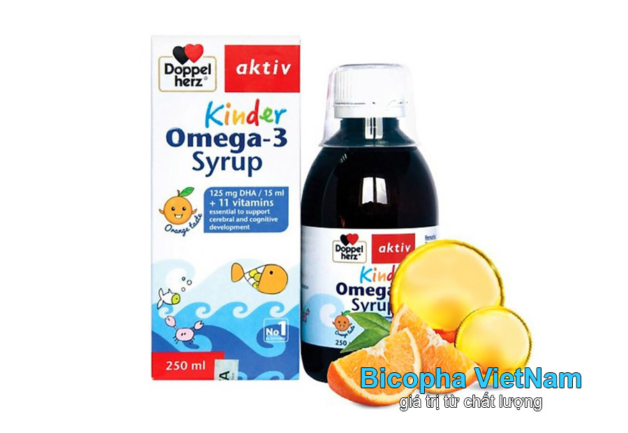 Viên uống Dầu cá omega 3 cho trẻ của Đức Kinder Omega 3 Syrup