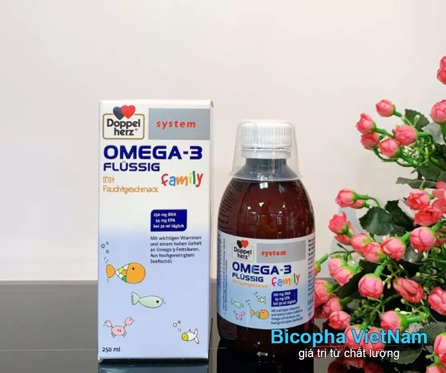 Siro DHA cho bé của Đức - Omega 3 FLÜSSIG Family