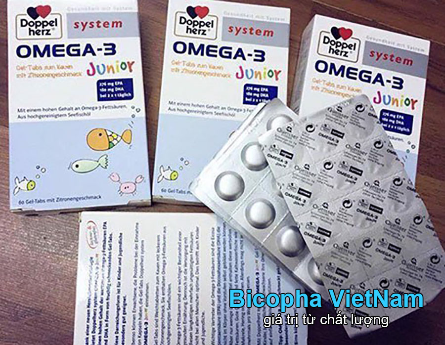 Viên nhai DHA cho bé của Đức OMEGA-3 Junior