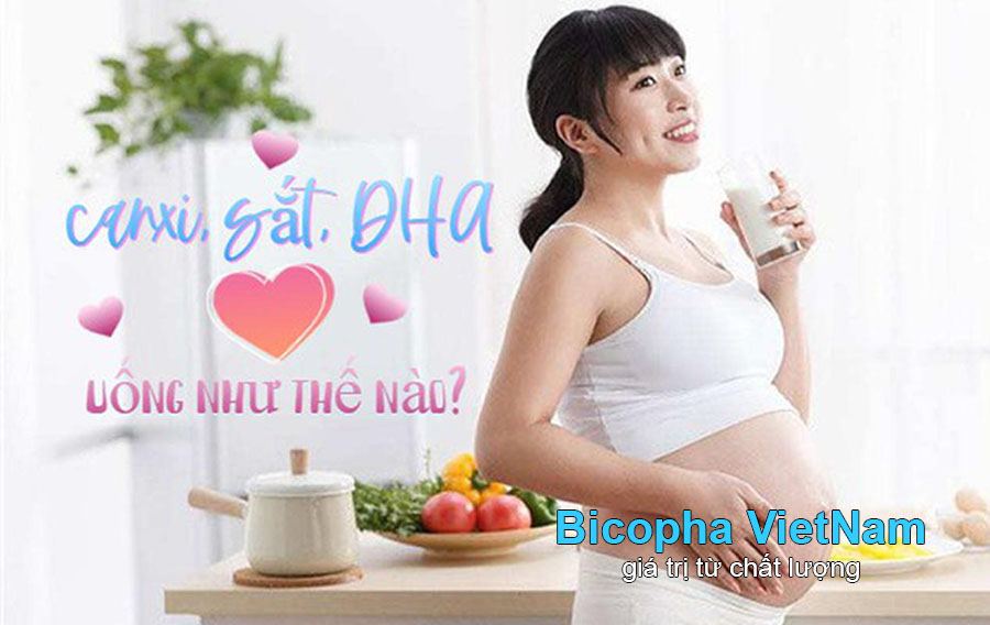 DHA cho phụ nữ mang thai dùng kèm với sắt