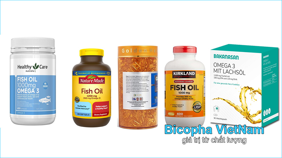 Top 5 dầu cá Omega 3 tốt nhất tư vấn bởi Bicopha