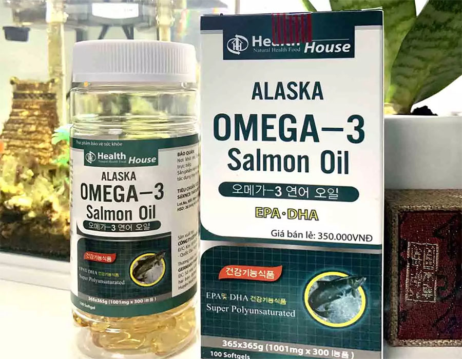 Dầu cá Alaska Omega 3 Salmon Oil giàu EPA và DHA