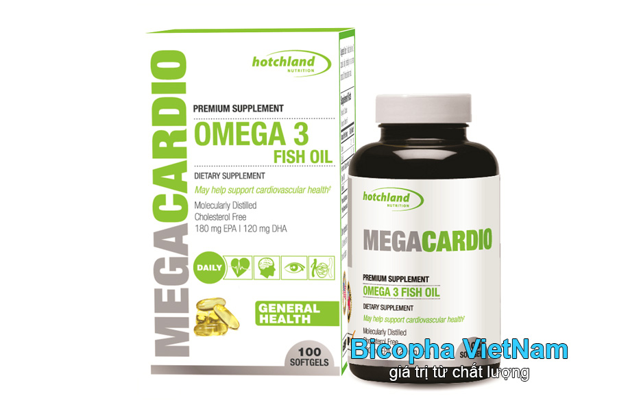 Dầu cá omega 3 cho trẻ 10 tuổi Megacardio