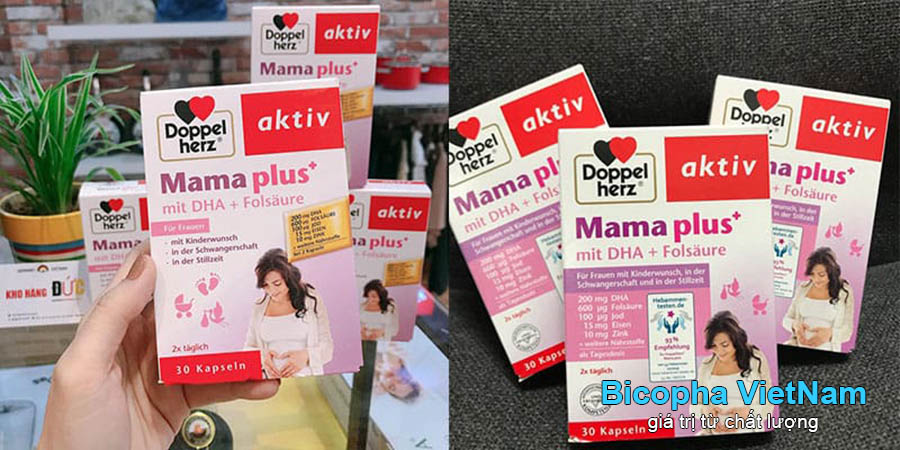 DHA cho bà bầu của Đức Doppelherz Mama Plus