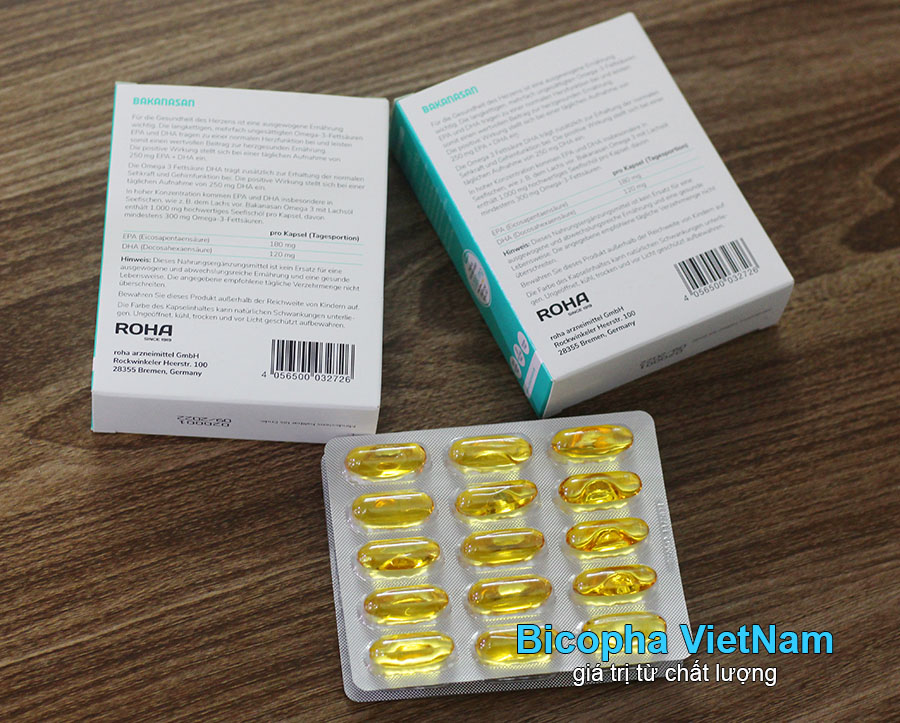 Mua combo 2 hộp dầu cá Bakanasan Omega 3 Mit Lachsol giá rẻ