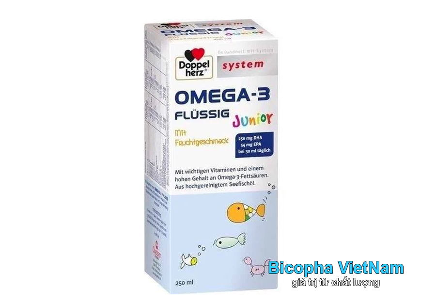 Siro Omega 3 DHA cho trẻ Flussig Junior